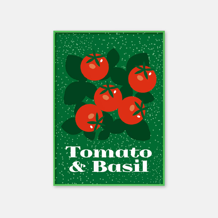 뚜누 무늬록 작가 Tomato &amp; Basil 포스터
