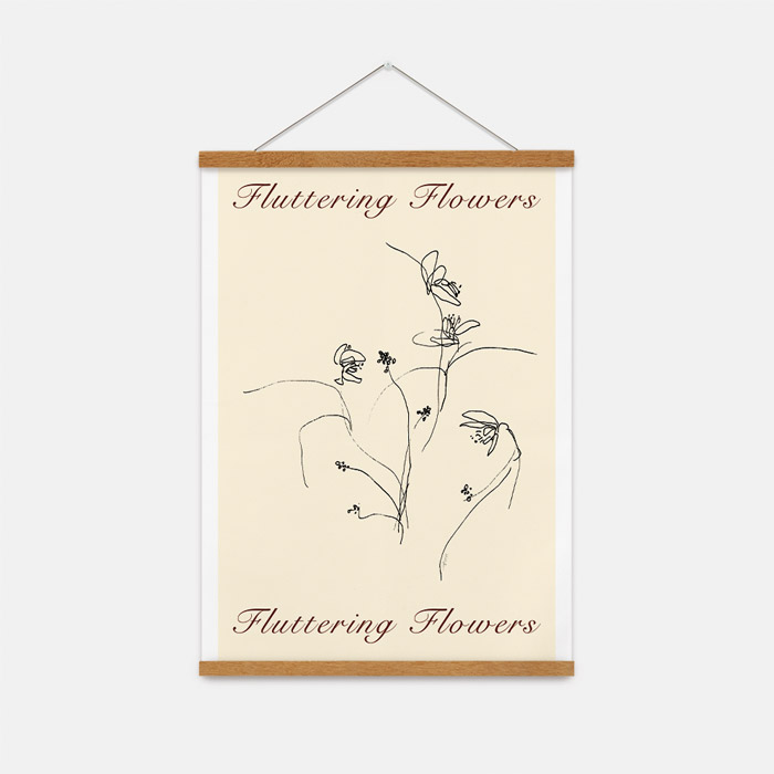 Fluttering Flowers2  패브릭 포스터 소형