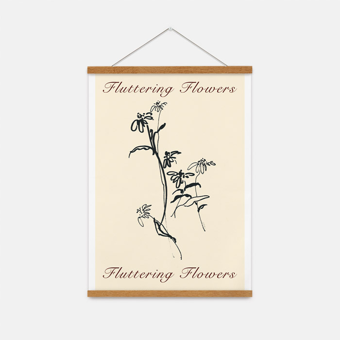 Fluttering Flowers3  패브릭 포스터 소형