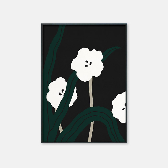 뚜누 재이 작가 wild flowers_black 포스터
