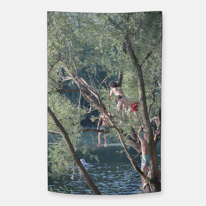 Lake 쉬폰 패브릭 포스터