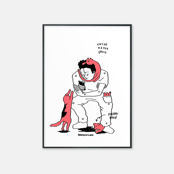 뚜누 하련솔 작가 cutie kitty cat 포스터