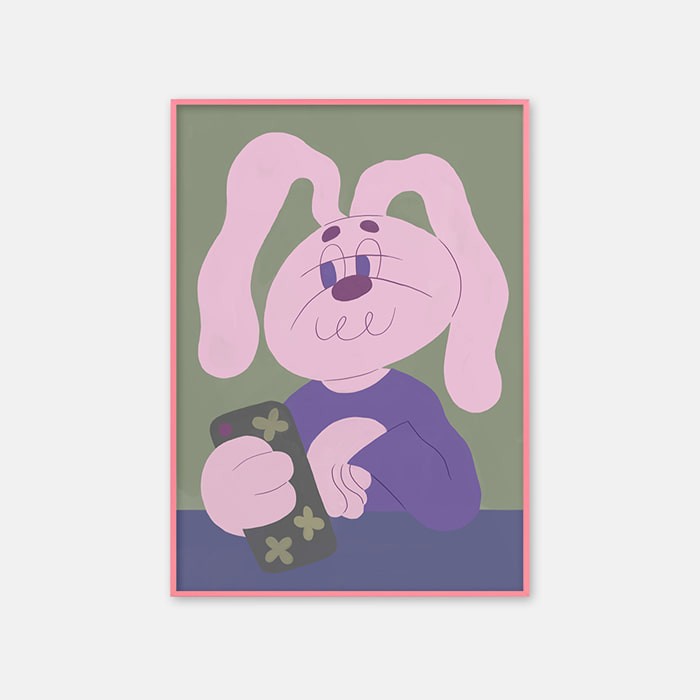 pink rabbit 포스터