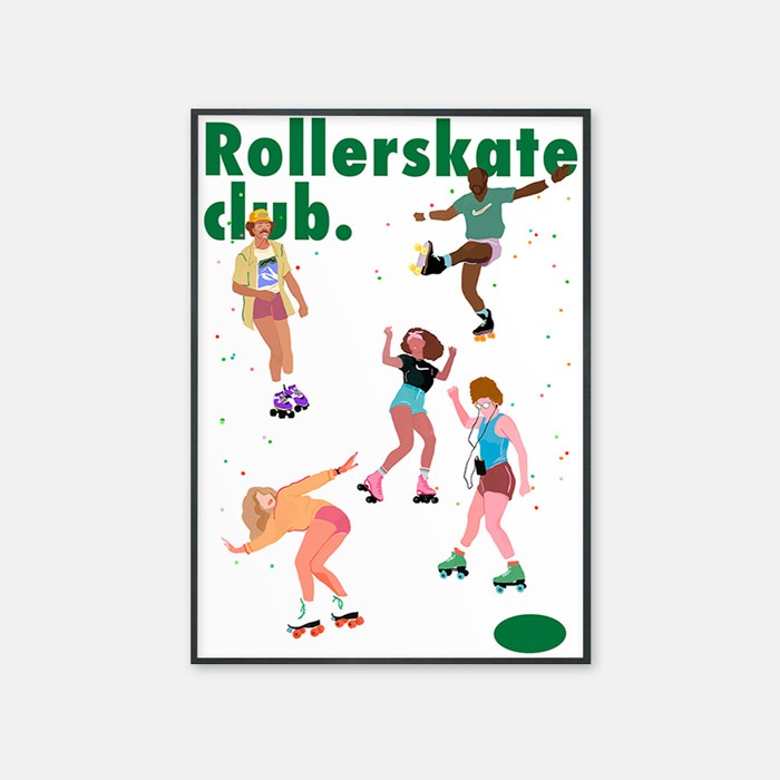 뚜누 홈브루아이디어클럽 작가 Rollerskate 포스터
