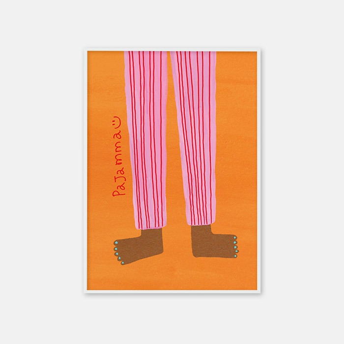 뚜누 차윤아트 작가 Pajama(orange) 포스터